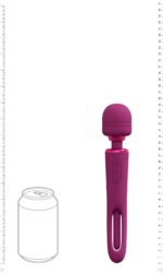 Vive - kiku - rechargeable double ended wand with innovative g-spot flapping stimulator - pink - obrazek 5