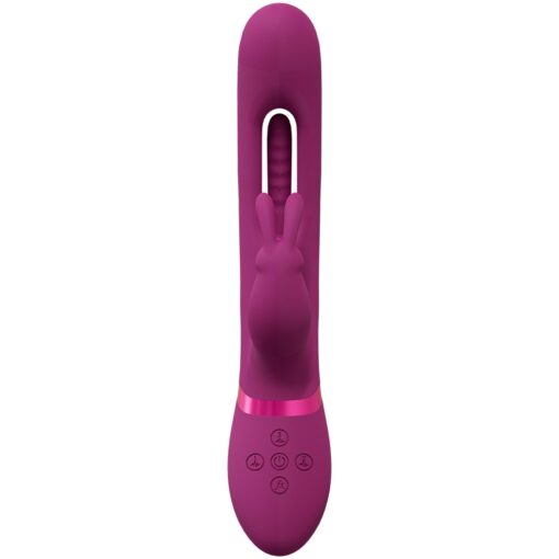 Mika - triple rabbit with g-spot flapping - pink - obrazek 4