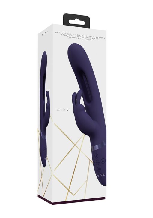 Mika - triple rabbit with g-spot flapping - purple - obrazek 2