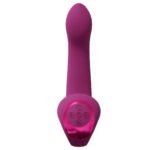 Riko - rechargeable triple action thumper with advanced finger motion & pulse wave stimulator - pink - obrazek 5