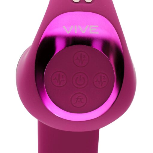 Riko - rechargeable triple action thumper with advanced finger motion & pulse wave stimulator - pink - obrazek 7
