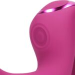 Riko - rechargeable triple action thumper with advanced finger motion & pulse wave stimulator - pink - obrazek 8