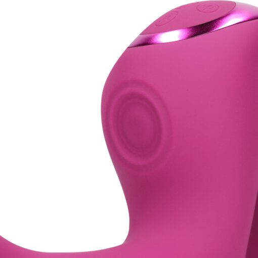 Riko - rechargeable triple action thumper with advanced finger motion & pulse wave stimulator - pink - obrazek 8