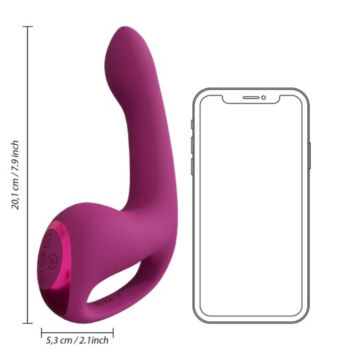 Riko - rechargeable triple action thumper with advanced finger motion & pulse wave stimulator - pink - obrazek 10