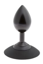 Malesation alu-plug with suction cup large, black - obrazek 2
