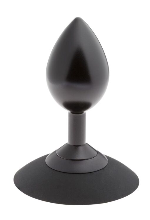 Malesation alu-plug with suction cup large, black - obrazek 2