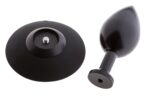 Malesation alu-plug with suction cup large, black - obrazek 3