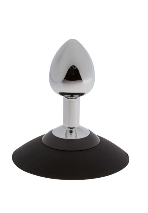 Malesation alu-plug with suction cup small, chrome - obrazek 2