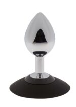 Malesation alu-plug with suction cup medium, chrome - obrazek 2