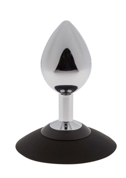 Malesation alu-plug with suction cup medium, chrome - obrazek 2