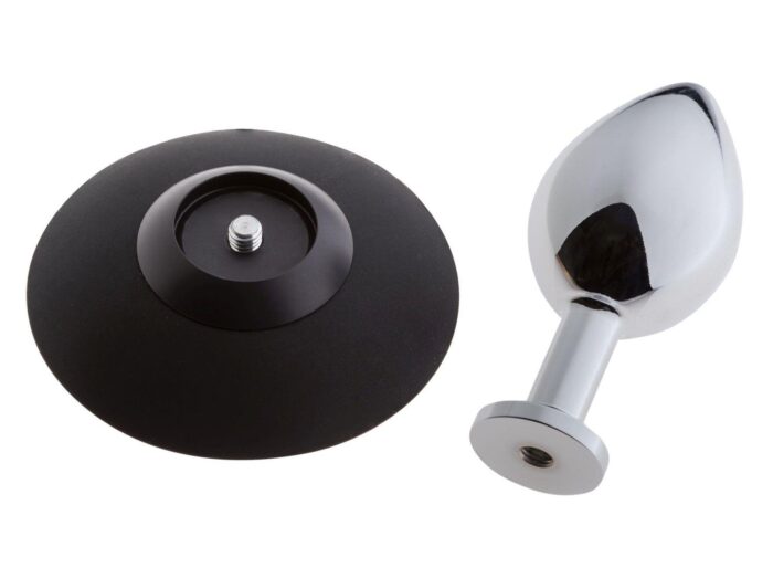 Malesation alu-plug with suction cup medium, chrome - obrazek 3