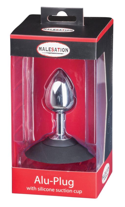 Malesation alu-plug with suction cup medium, chrome - obrazek 6