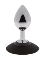 Malesation alu-plug with suction cup large, chrome - obrazek 2