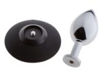 Malesation alu-plug with suction cup large, chrome - obrazek 3