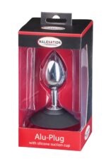 Malesation alu-plug with suction cup large, chrome - obrazek 6