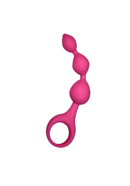Plug/kulki-artykuł wspomagania - dildo silic. triball. amuse-g. pink - obrazek 2