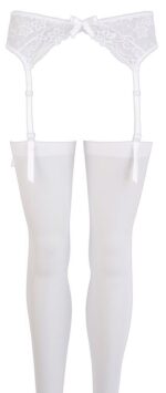 Suspender belt white s/m - obrazek 5