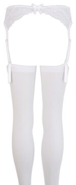 Suspender belt white s/m - obrazek 6