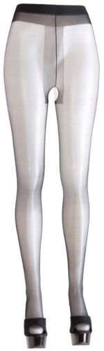 Crotchless tights black 4 - obrazek 3