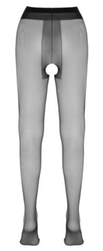 Crotchless tights black 4 - obrazek 6