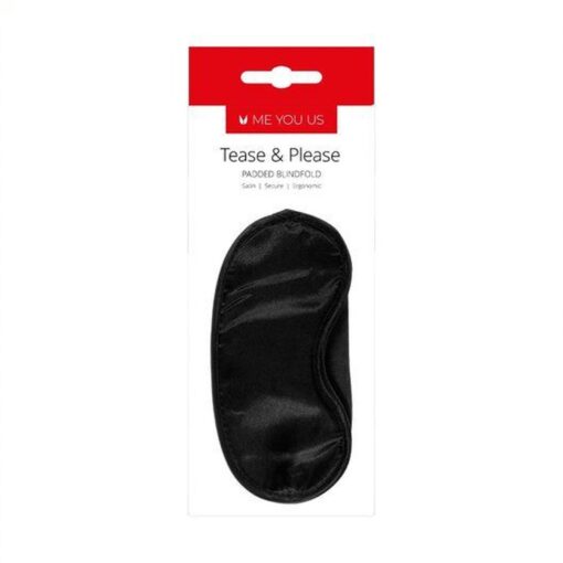 Maska- me you us tease and please padded blindfold black - obrazek 3