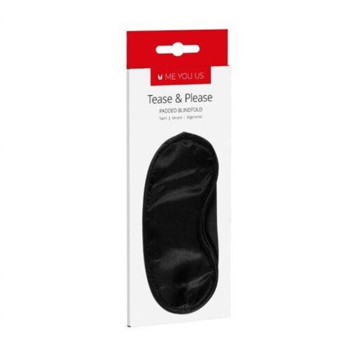 Maska- me you us tease and please padded blindfold black - obrazek 4