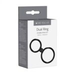 Pierścień- me you us dual ring cock ring black - obrazek 3