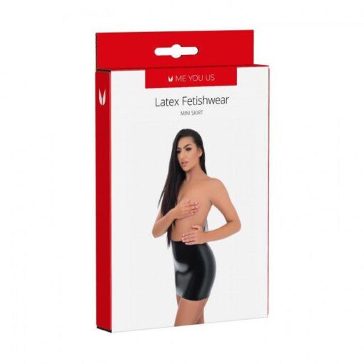 Me you us latex mini skirt small - obrazek 2