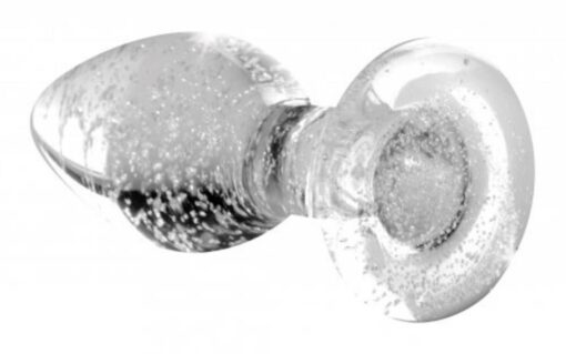 Glow in the dark glass anal plug - obrazek 2
