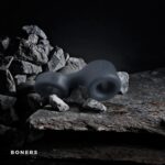 Boners cock ring and ball stretcher - grey - obrazek 2