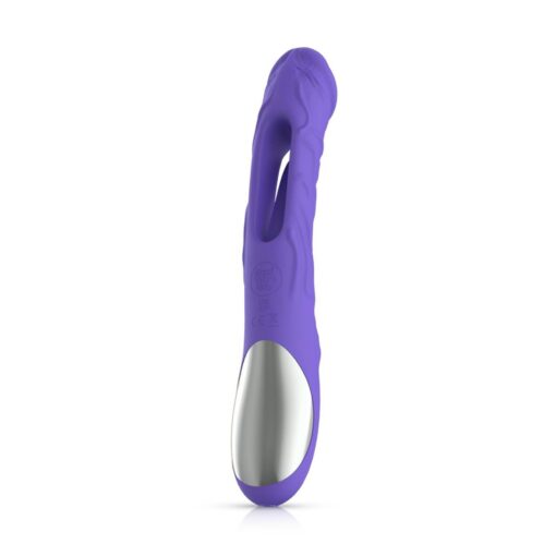 Good vibes only - flax vibrating dildo with g-spot stimulator - obrazek 4