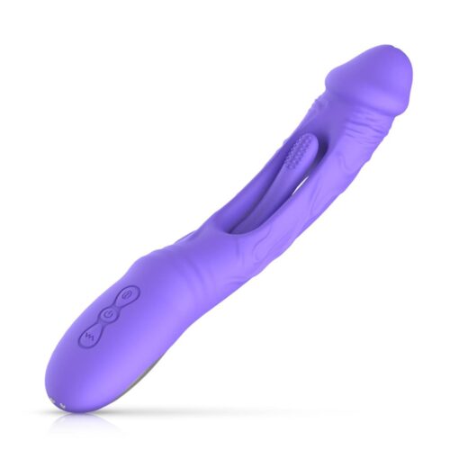 Good vibes only - flax vibrating dildo with g-spot stimulator - obrazek 7