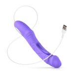 Good vibes only - flax vibrating dildo with g-spot stimulator - obrazek 8
