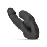 No-parts - morgan strapless strap-on dildo - 22 cm - black - obrazek 8