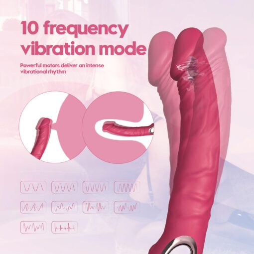 Realistic vibrator pink - obrazek 13