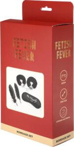 Fetish fever - bondage set - 4 pieces - black - obrazek 2