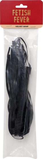 Fetish fever - velvet whip - black - obrazek 2