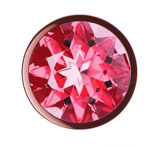 Plug-butt plug diamond ruby shine l rose gold - obrazek 3