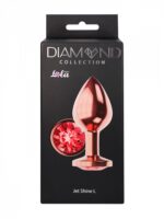 Plug-butt plug diamond ruby shine l rose gold - obrazek 5