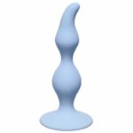 Plug-curved anal plug blue - obrazek 2