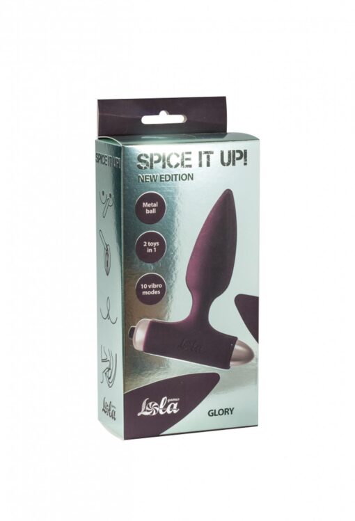 Vibrating anal plug spice it up new edition glory wine red - obrazek 3