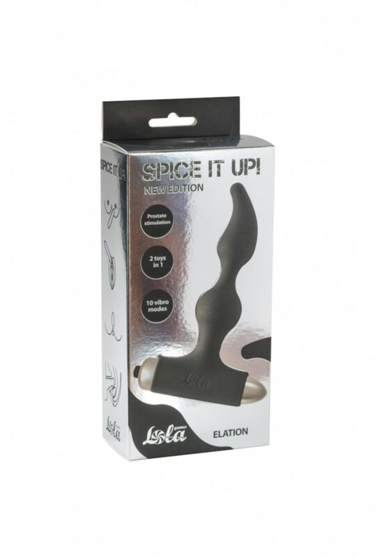 Vibrating anal plug spice it up new edition elation black - obrazek 3