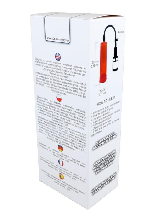 Pompka-powerpump max - red - obrazek 3