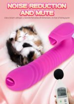 Wibrator-silicone vibrator usb 7 function and thrusting function / heating, purple - obrazek 6