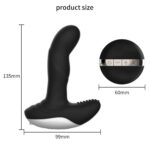 Wibrator-silicone massager usb 7 function + pulsator / heating black - obrazek 7