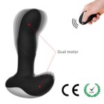Wibrator-silicone massager usb 7 function + pulsator / heating black - obrazek 8
