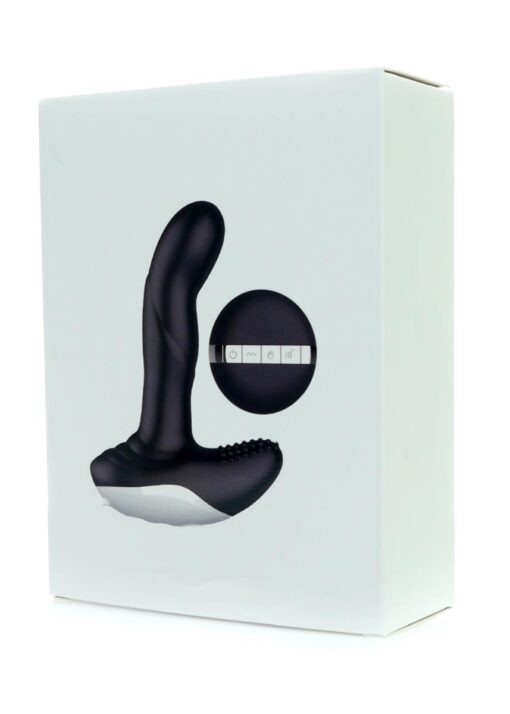 Wibrator-silicone massager usb 7 function + pulsator / heating black - obrazek 15