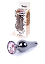 Plug-jewellery dark silver butt plug- rose - obrazek 9