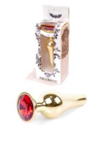 Plug-jewellery gold butt plug- red - obrazek 9