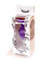 Plug-jewellery purple silicon plug small- red diamond - obrazek 9